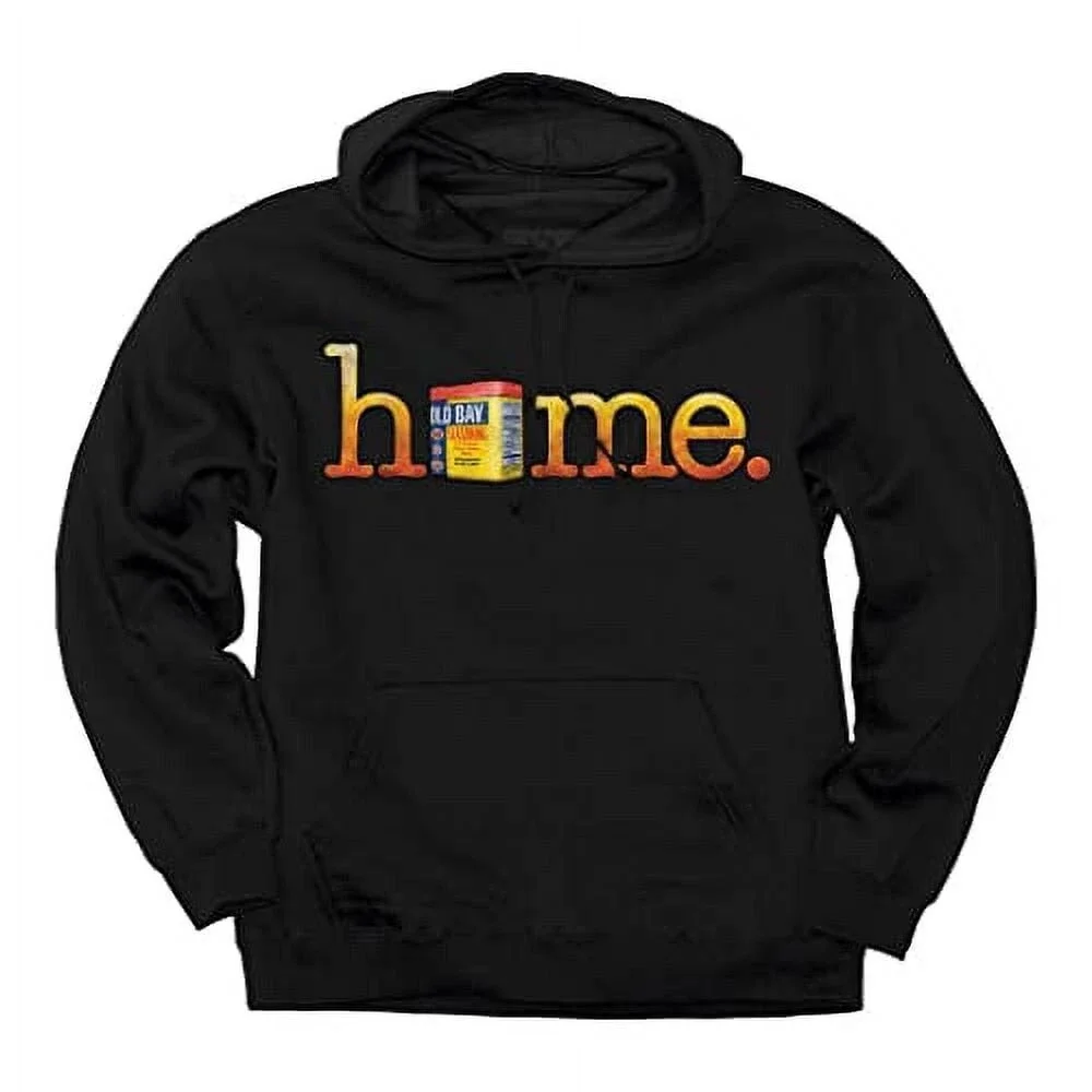 Maryland My Maryland, Old Bay- Home Hoodie, Black, Small